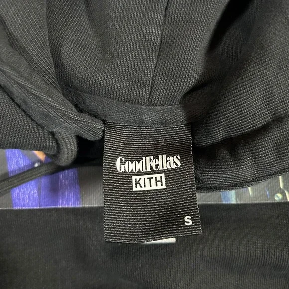 KITH GoodFellas Funny How Hoodie Black‎ Hooded Sweatshirt Mens Size S